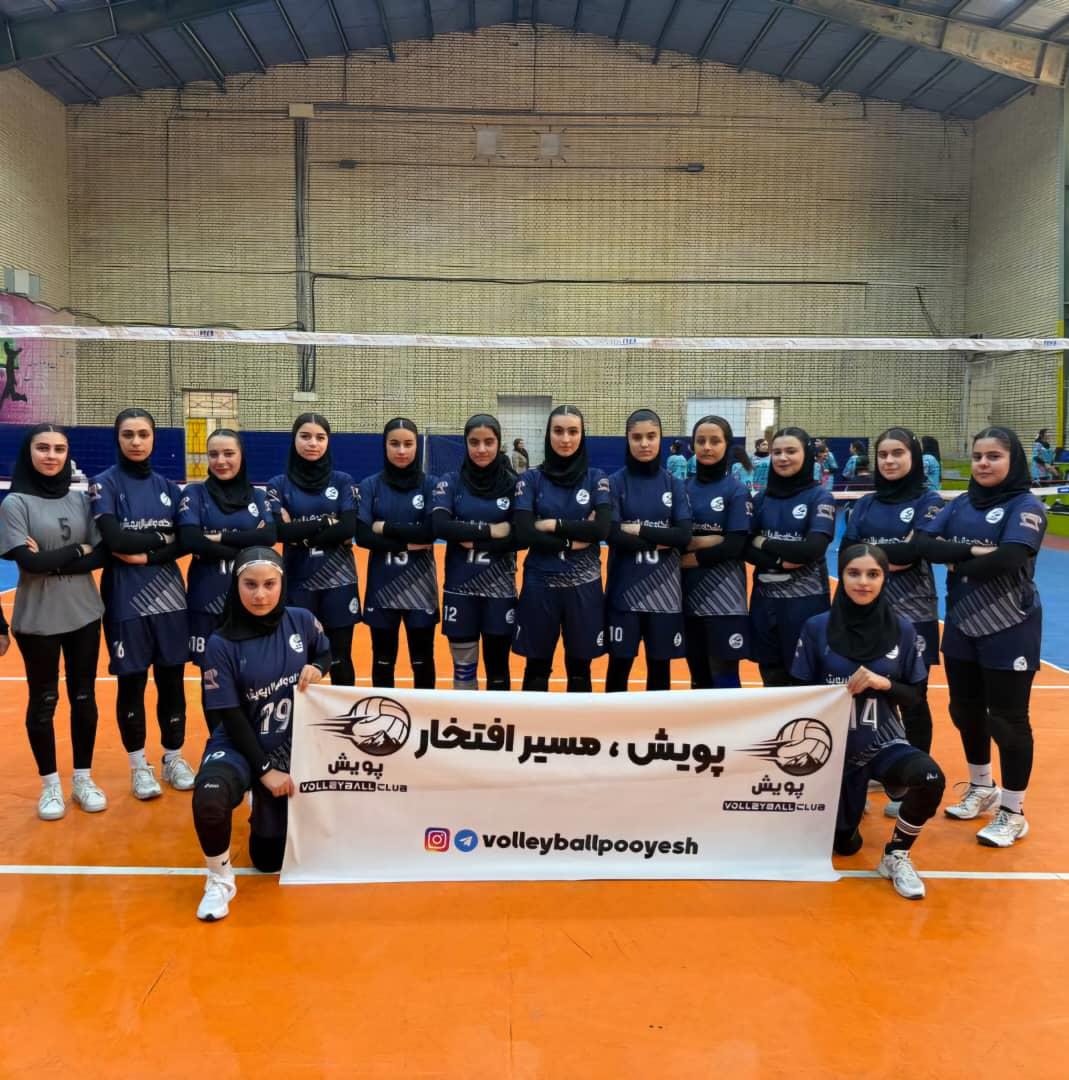 نخستین پیروزی تیم والیبال بانوان پویش ایذه در لیگ دسته دوم کشور