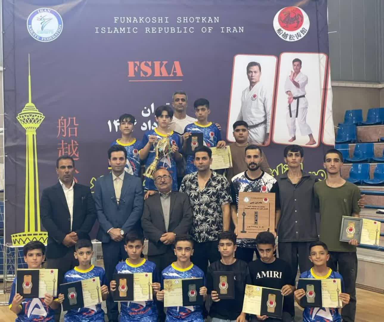 درخشش کاراته‌کاهای شهرستان ایذه در آوردگاه کشوری