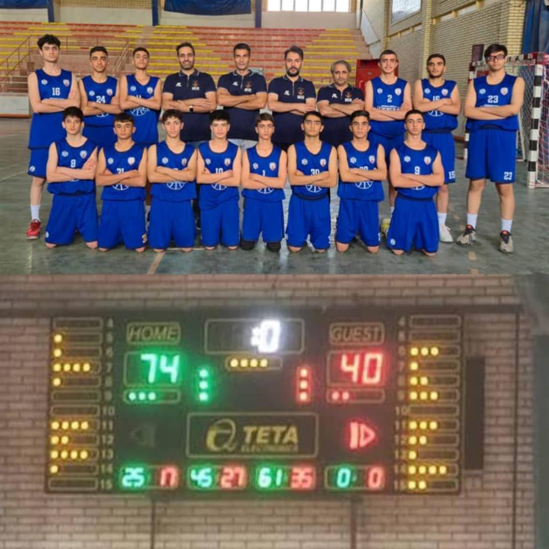 برد پرقدرت تیم بسکتبال ایذه در آغاز دور برگشت لیگ نوجوانان کشور