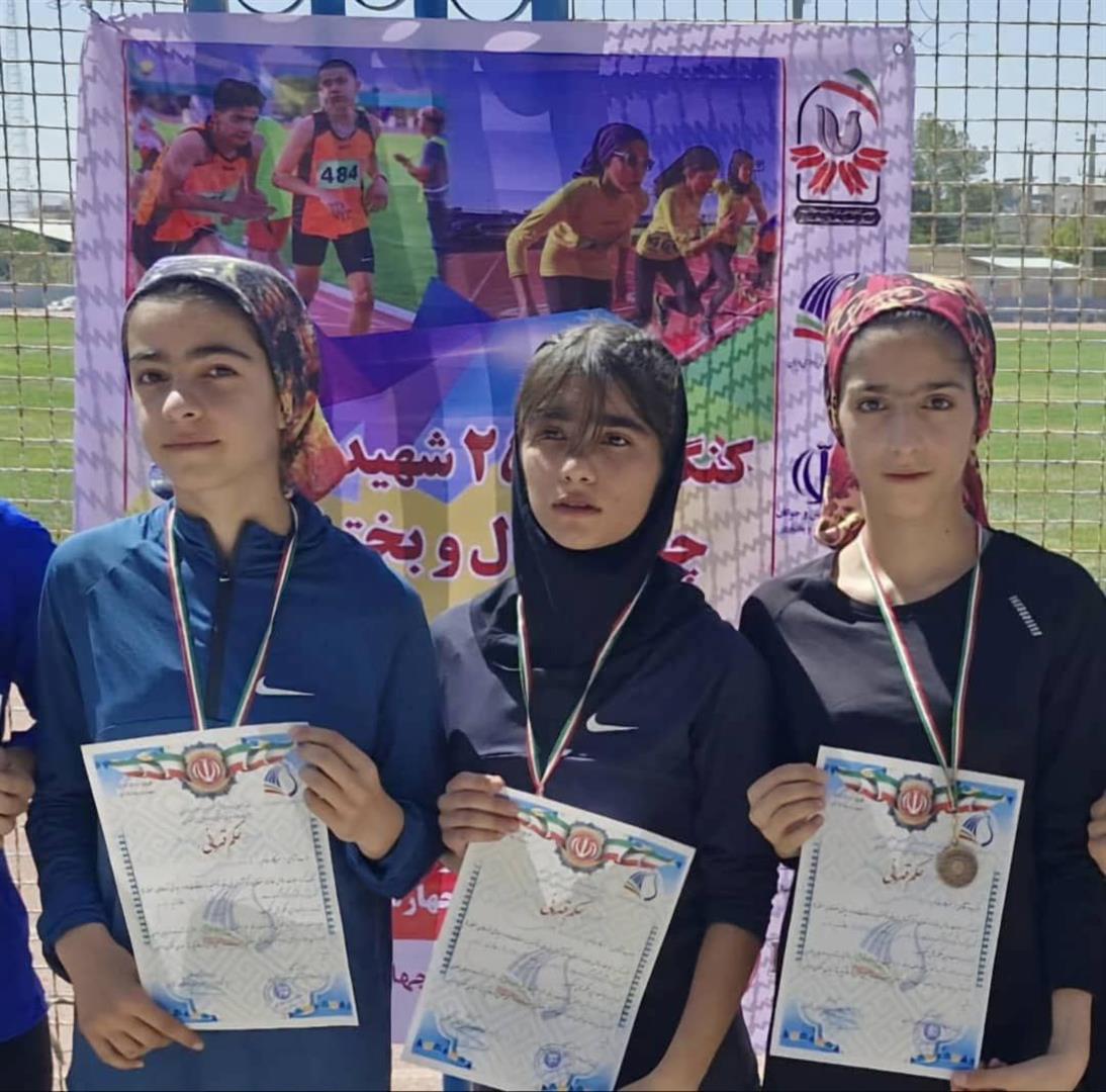 درخشش دختران دونده ایذه‌ای در المپیاد استعدادهای برتر کشور