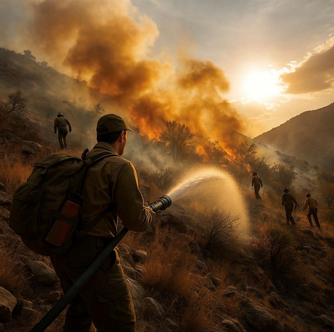 مهار کامل آتش‌سوزی در ارتفاعات منگشت ایذه پس از ۳۰ ساعت تلاش بی‌وقفه