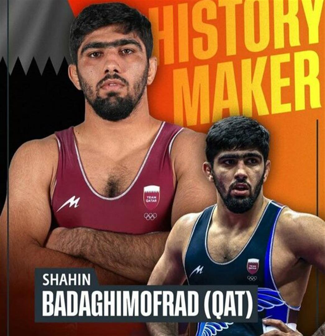 طلای تاریخی شاهین بداغی برای کشتی قطر