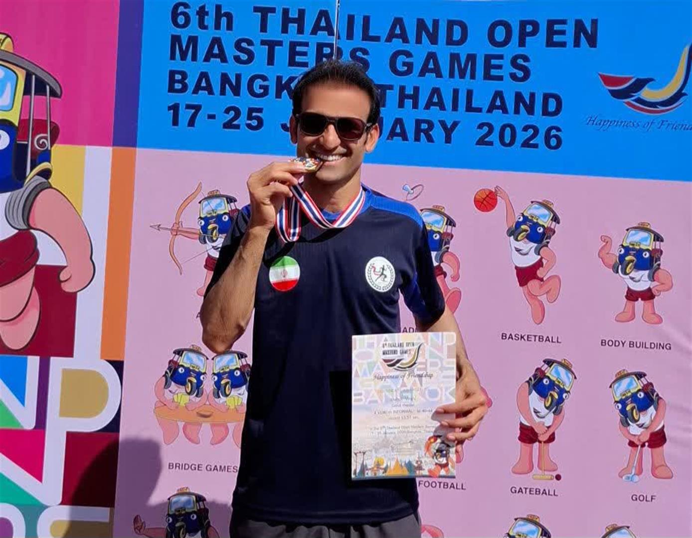 کسب دو مدال طلا توسط مهدی مال ویرانی در مسابقات پیشکسوتان آسیا