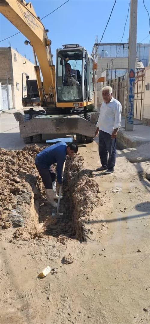 ادامه خدمات تعمیراتی شبکه آب شرب در مناطق مختلف شهر ایذه