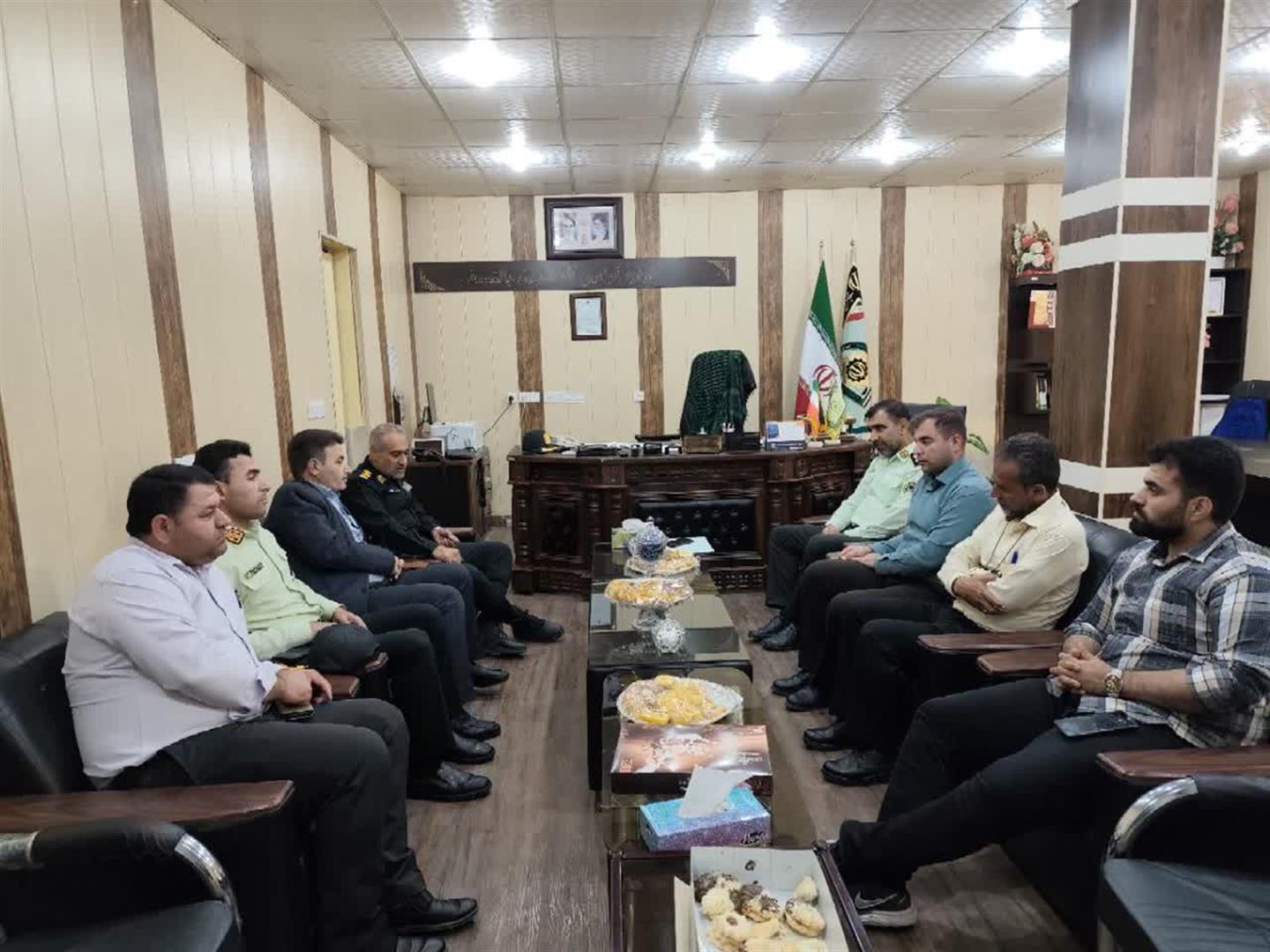 دیدار مدیر جهاد کشاورزی ایذه با فرمانده انتظامی به مناسبت هفته نیروی انتظامی