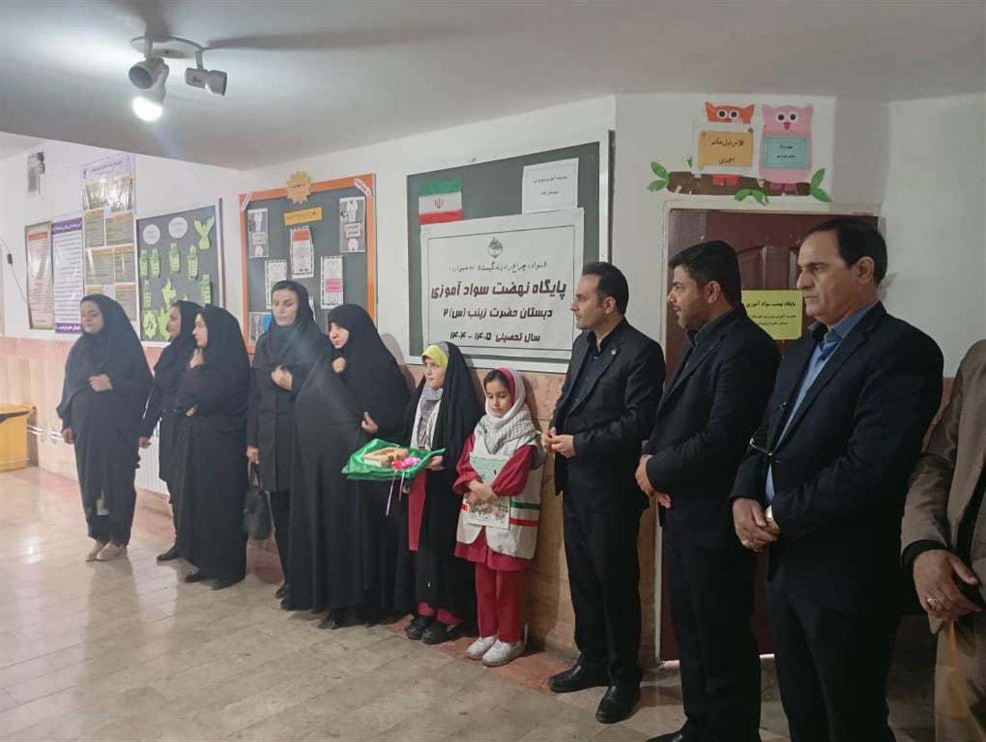 افتتاح نخستین پایگاه مدرسه‌محور نهضت سوادآموزی در شهرستان ایذه