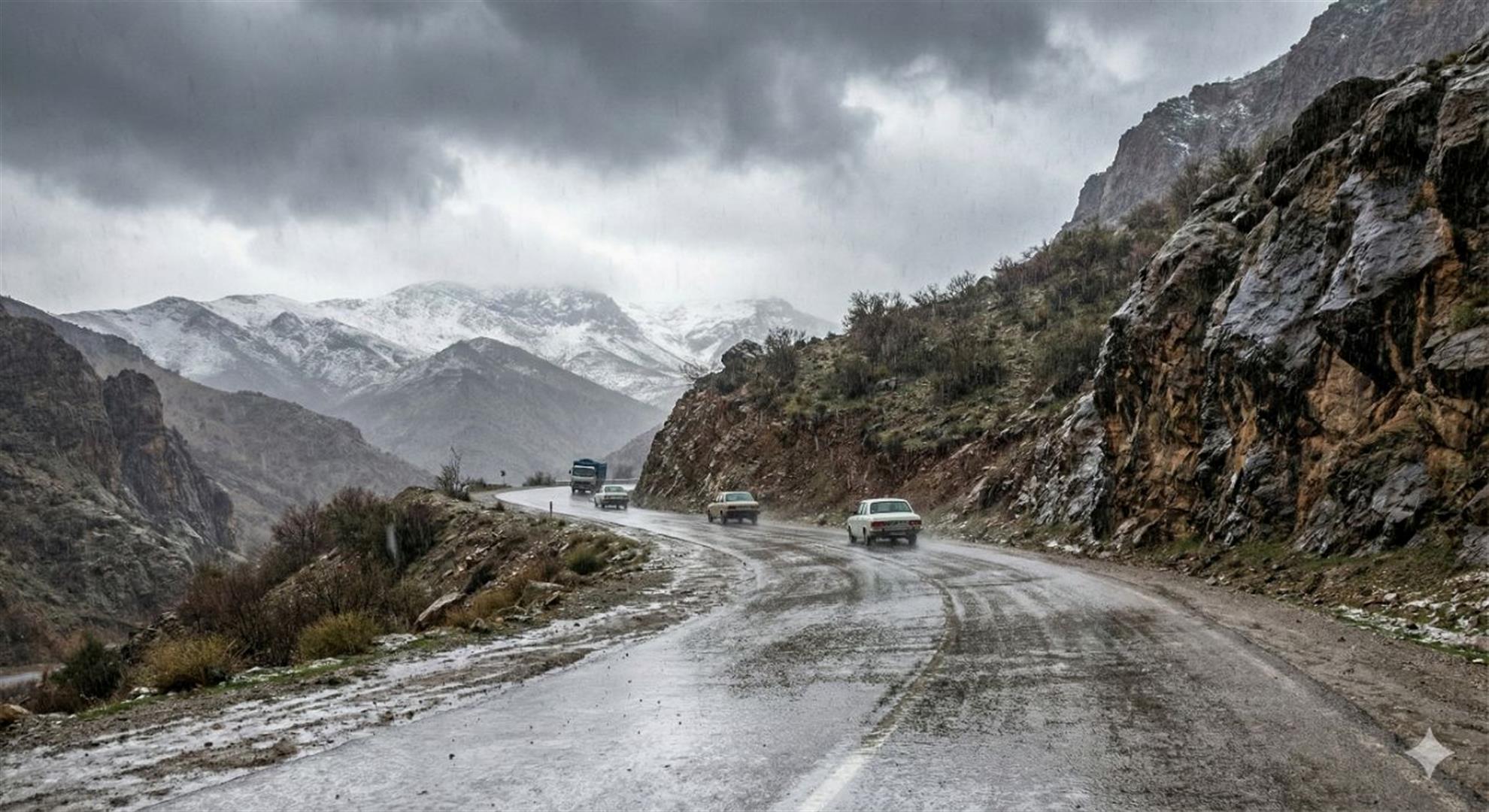 تداوم بارندگی، مه‌گرفتگی و افت محسوس دما در خوزستان تا روز دوشنبه