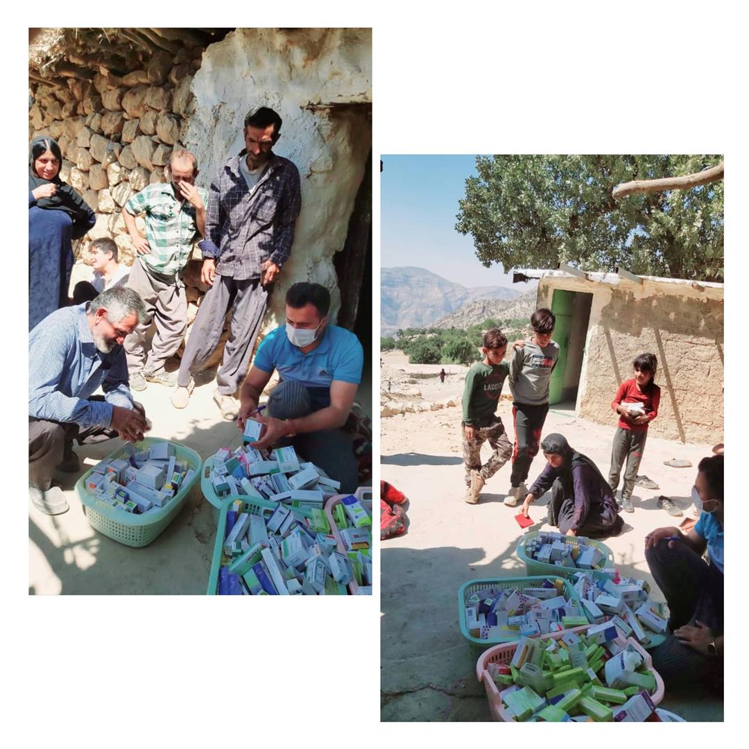 ارائه خدمات بهداشتی و درمانی رایگان در روستای سیدخدر ایذه