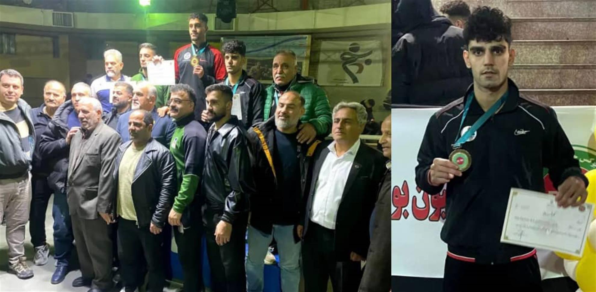 بوکسور ایذه‌ای بر سکوی سوم کشور ایستاد