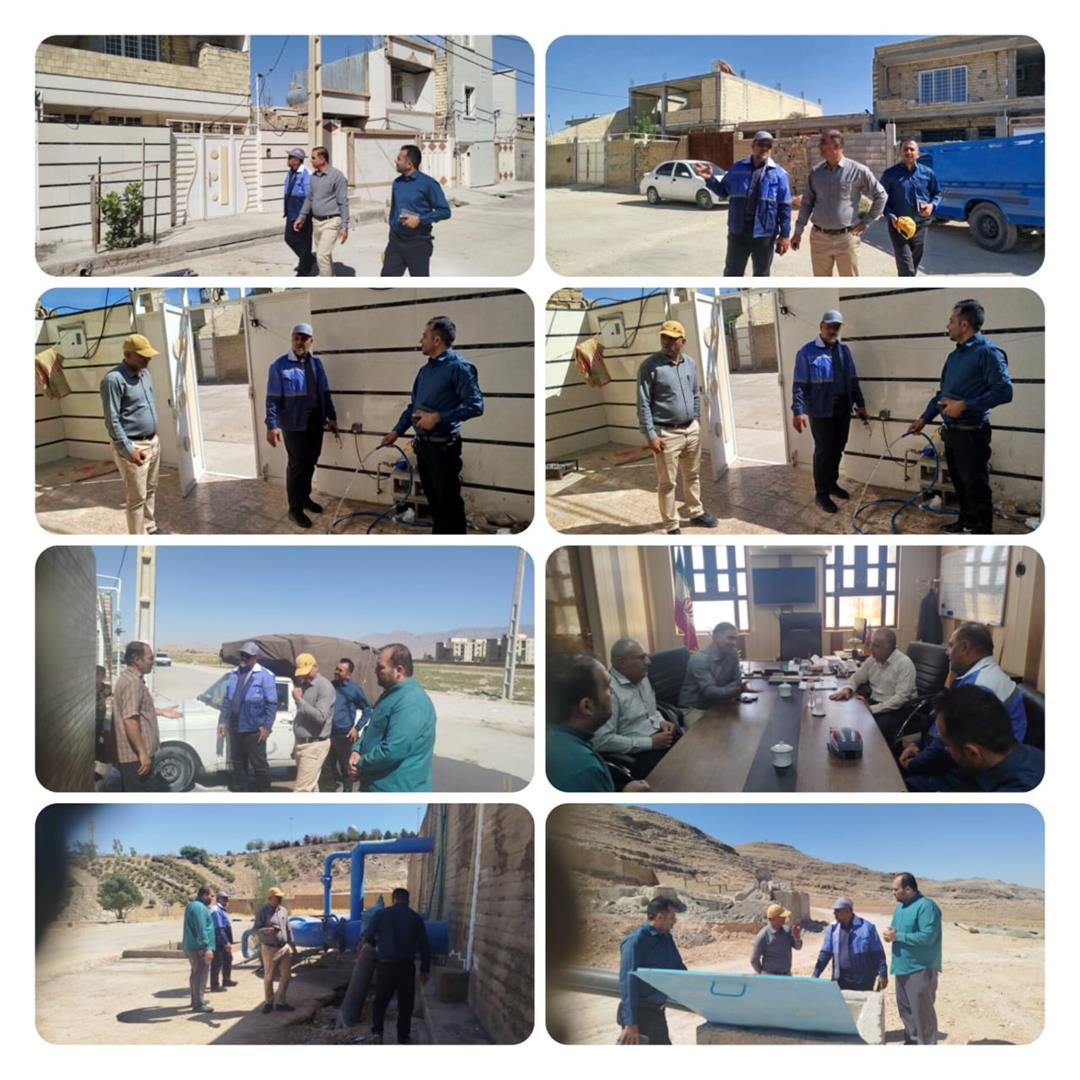 بازدید میدانی مدیران آبفا از طرح‌های آبرسانی ایذه