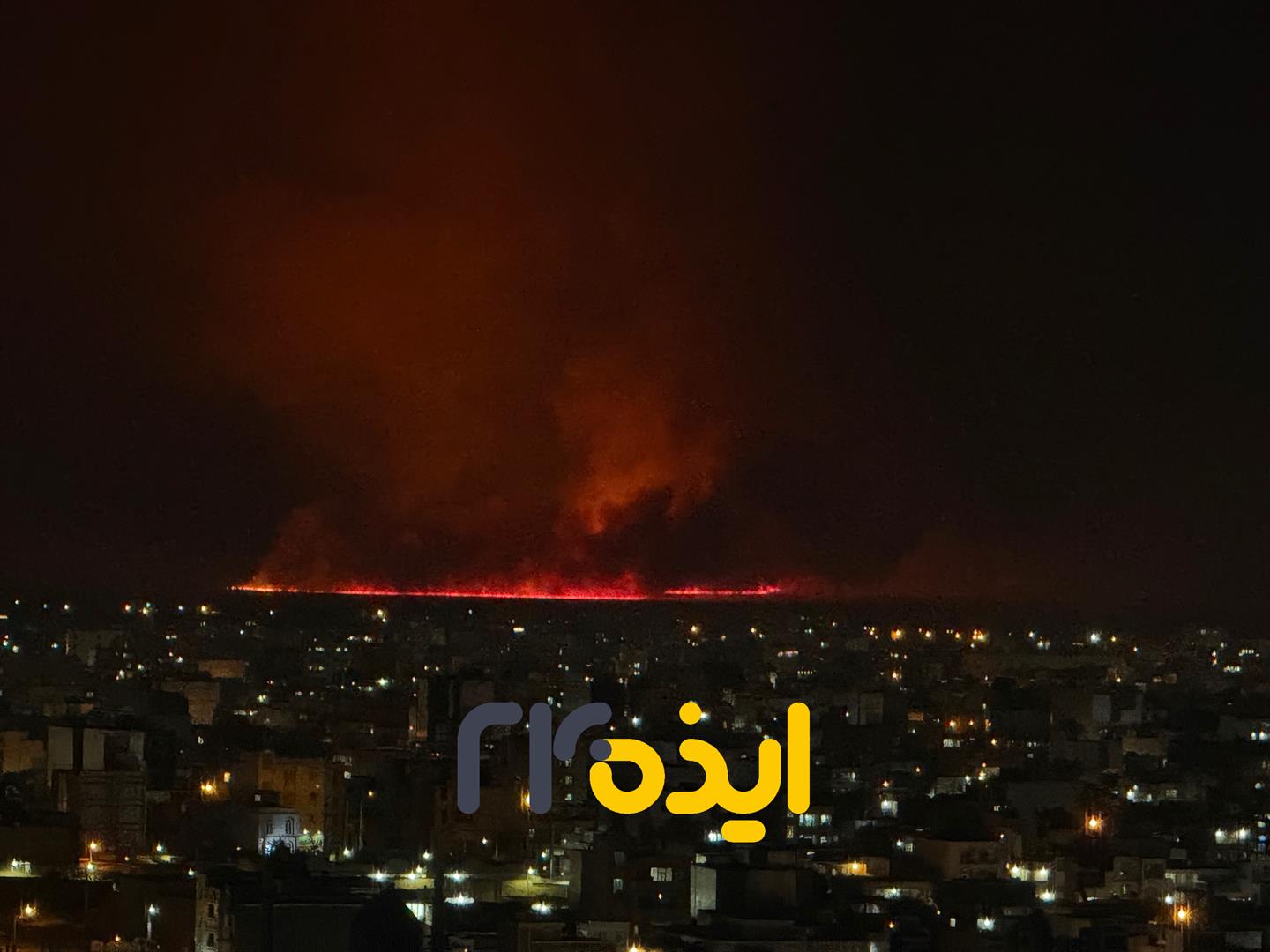 ادامه عملیات اطفاء حریق در تالاب میانگران ایذه