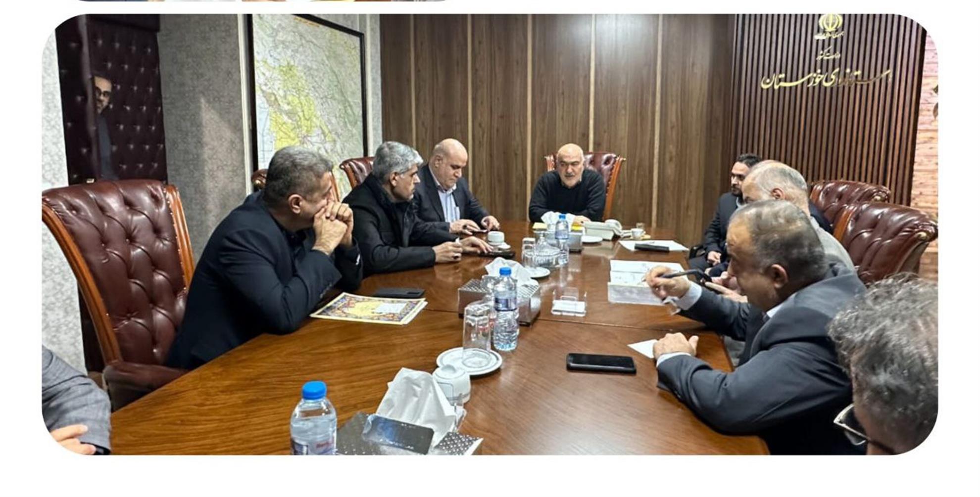 بررسی تأمین آب شرب و پروژه‌های آبرسانی ایذه با حضور استاندار خوزستان و نماینده مجلس