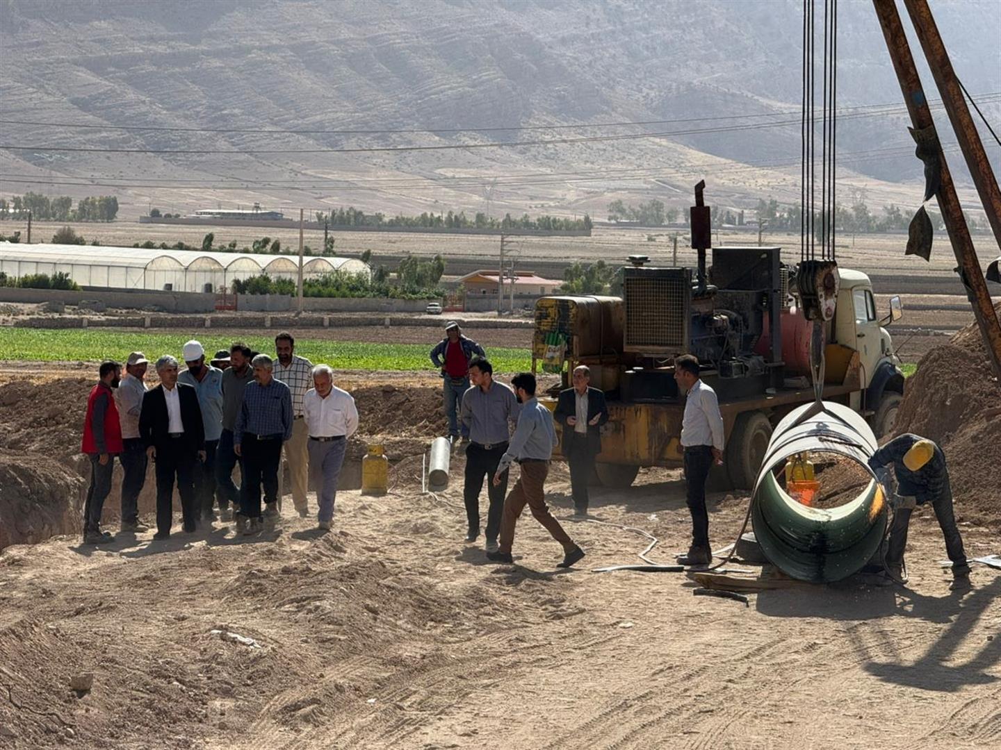 بازدید نماینده ایذه از روند اجرای پروژه انتقال آب فدک