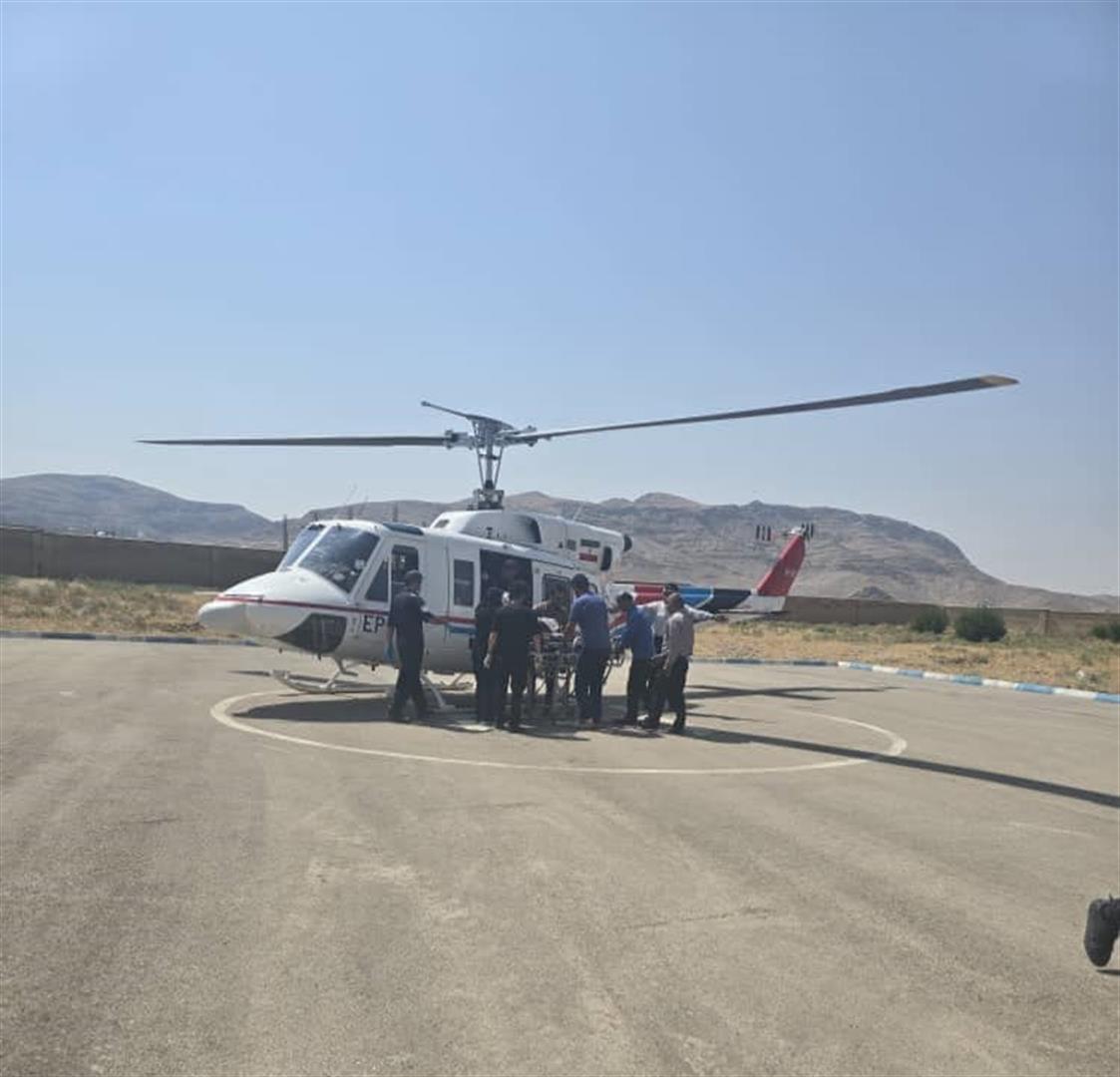 اعزام بالگرد اورژانس برای انتقال فوری نوجوان مارگزیده ایذه‌ای به اهواز