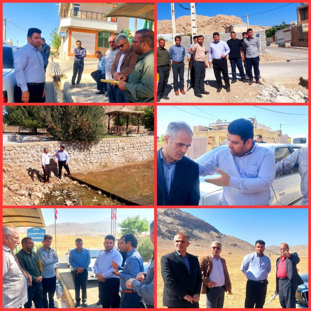 بازدید بخشدار مرکزی ایذه از روستاهای چلکی و چهارتنگ علیا و سفلی
