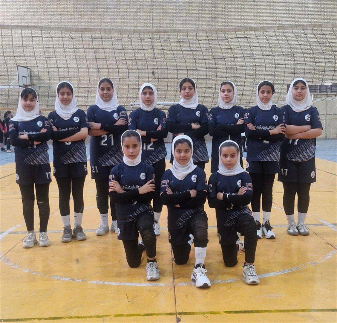 قهرمانی باشگاه پویش ایذه در لیگ والیبال دختران نونهال شهرستان