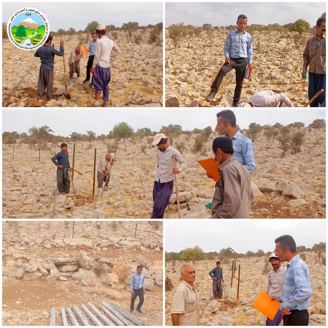 بازدید از پروژه ترمیم فنس ذخیره‌گاه جنگلی ارژن در ایذه