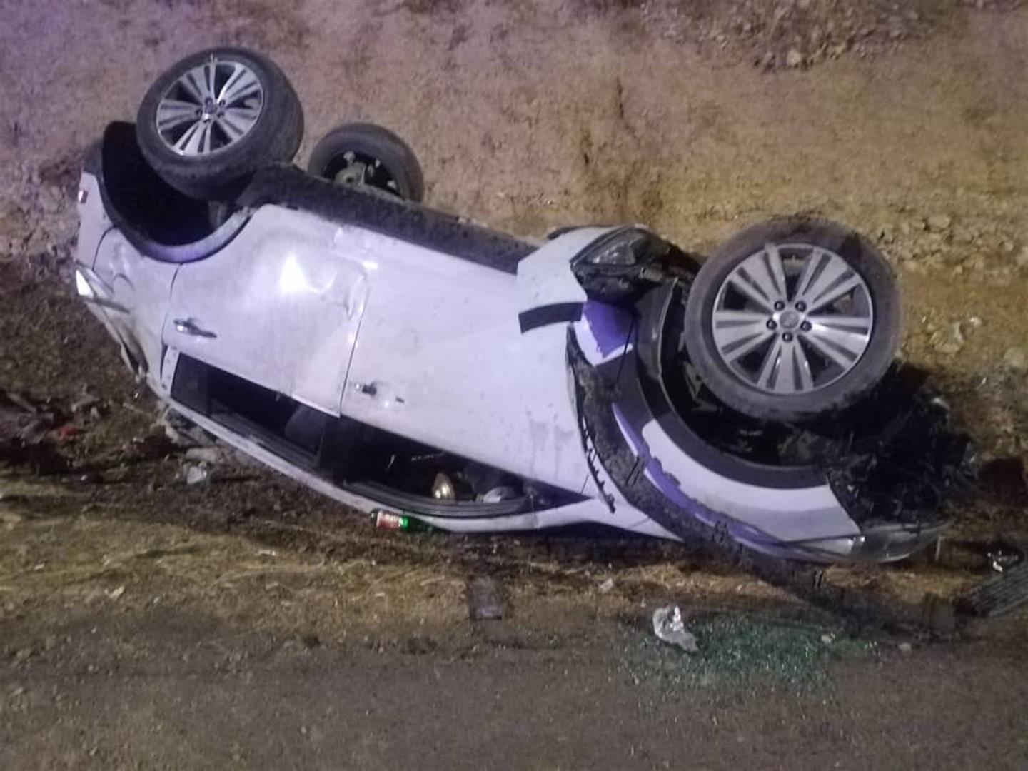 دو مصدوم در واژگونی خودروی اسپرتیج در محور ایذه-اهواز