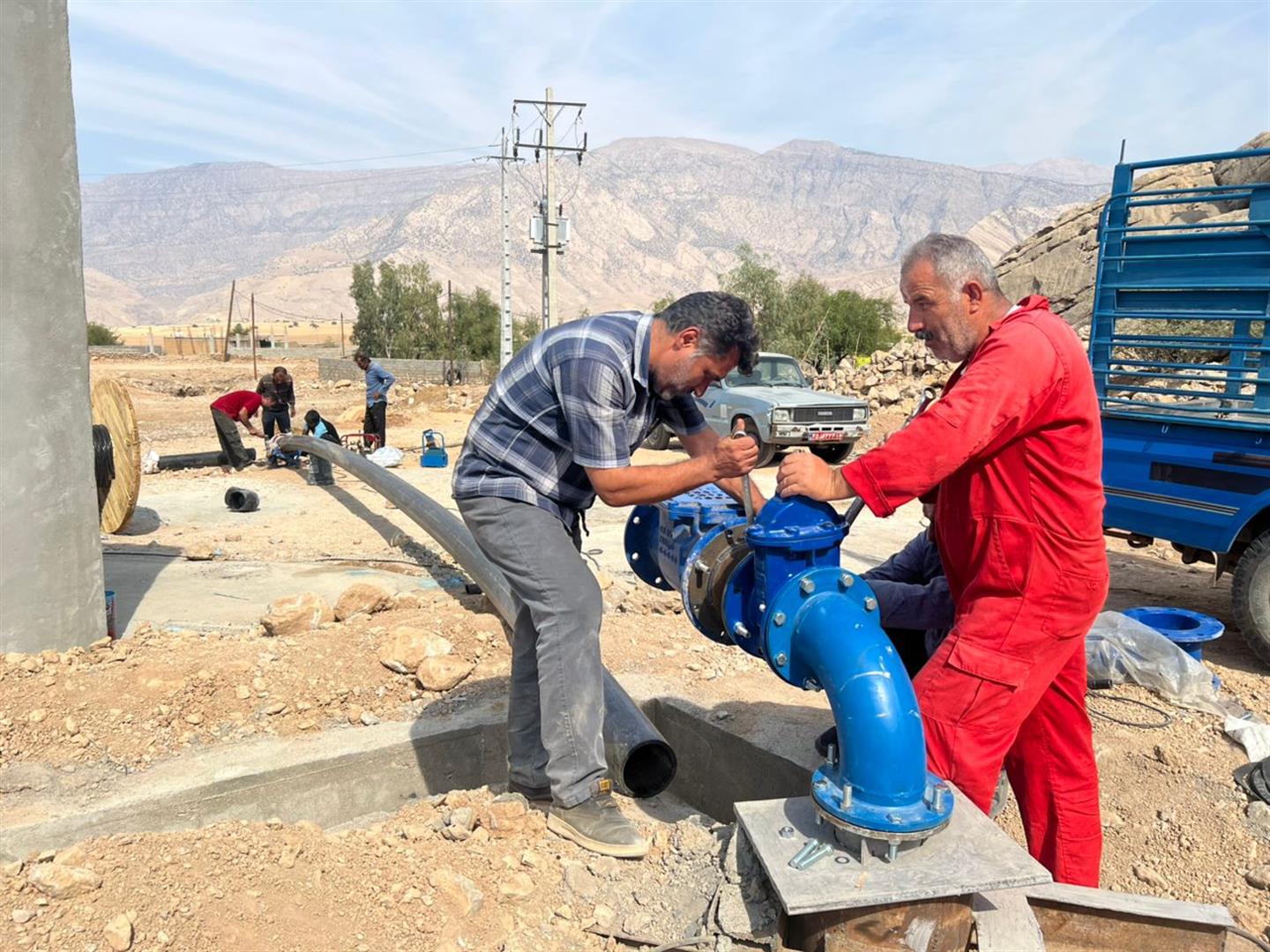 راه‌اندازی چاه جدید آب در بخش سوسن برای تأمین آب شرب پنج روستا